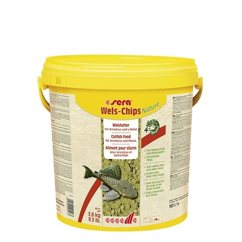 Sera Wels Chips Nature 50 Gr Paketli (Kovadan Bölme)