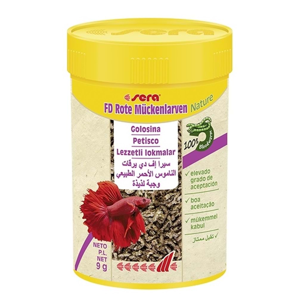 Sera Fd Bloodworms (Kan Kurdu) Nature 100 Ml