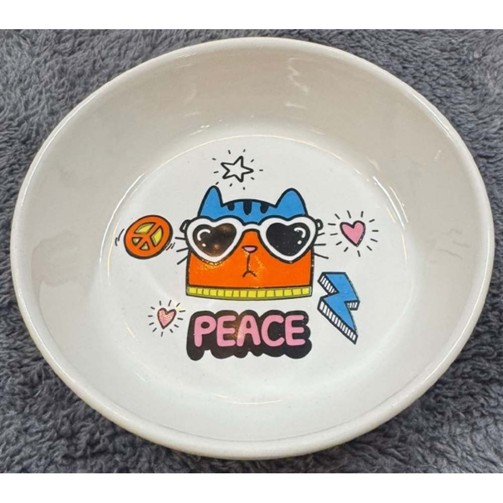 Seramik Mama Kabı Peace 250Ml