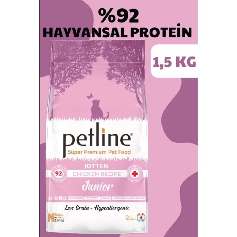 Petline S. P. Yavru Kedi Maması Kitten Tavuklu 1.5 Kg Junior