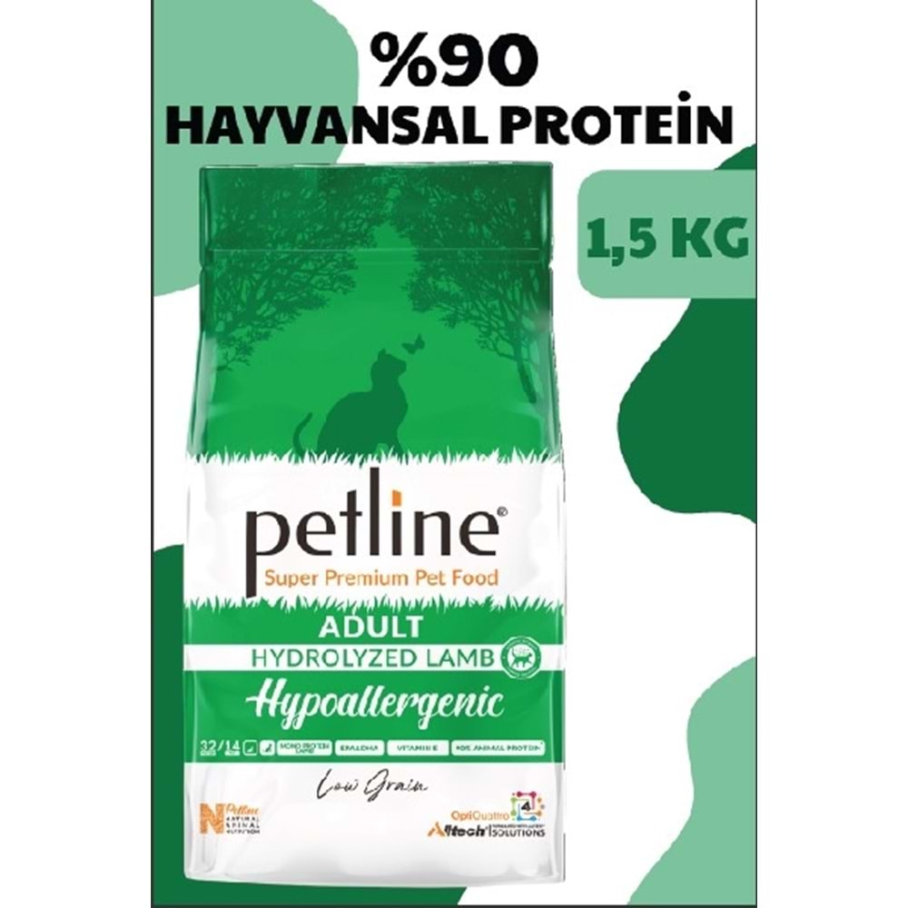 Petline S. P. Yetişkin Kedi Maması Kuzu Etli 1.5 Kg Hypoalergenic