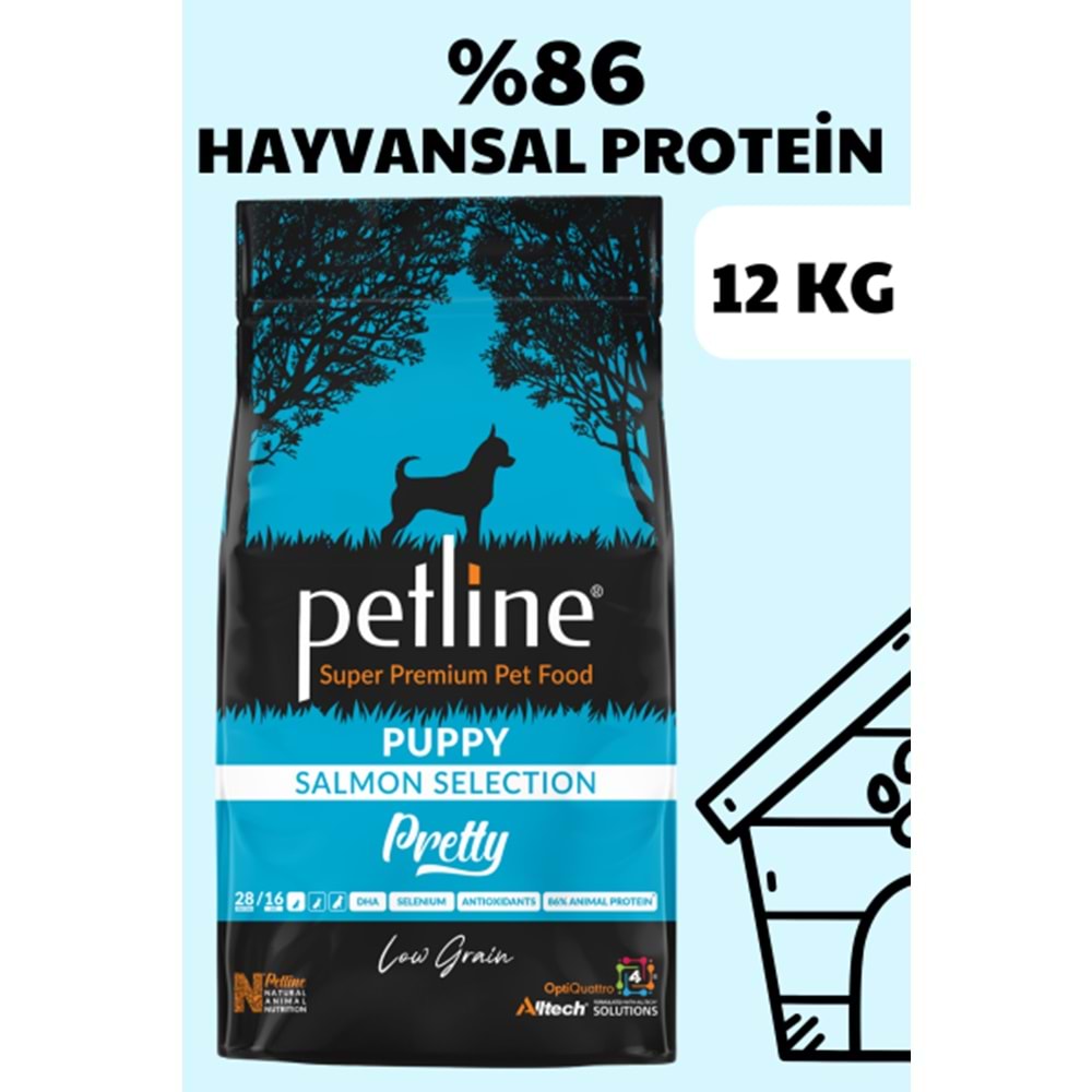 Petline S. P. Yavru Köpek Maması Somon Balıklı 12 Kg Pretty