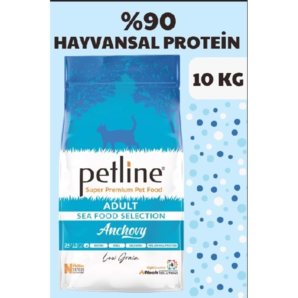 Petline S. P. Yetişkin Kedi Maması Hamsili 10 Kg Anchovy