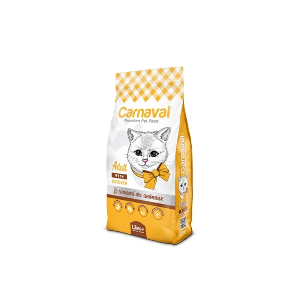 Carnaval Premium Yetişkin Kedi Maması Tavuklu 1.5 Kg