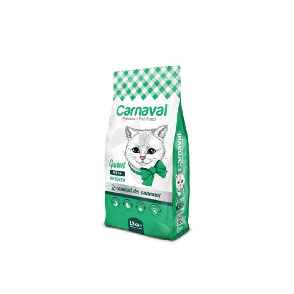 Carnaval Premium Yetişkin Kedi Maması Gourmet 1.5 Kg