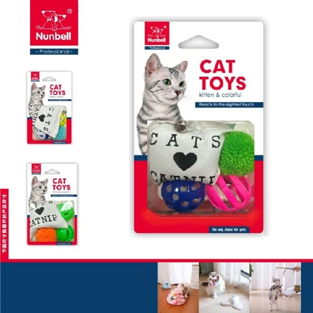 Nunbell Kedi Oyuncagı 4 Parça
