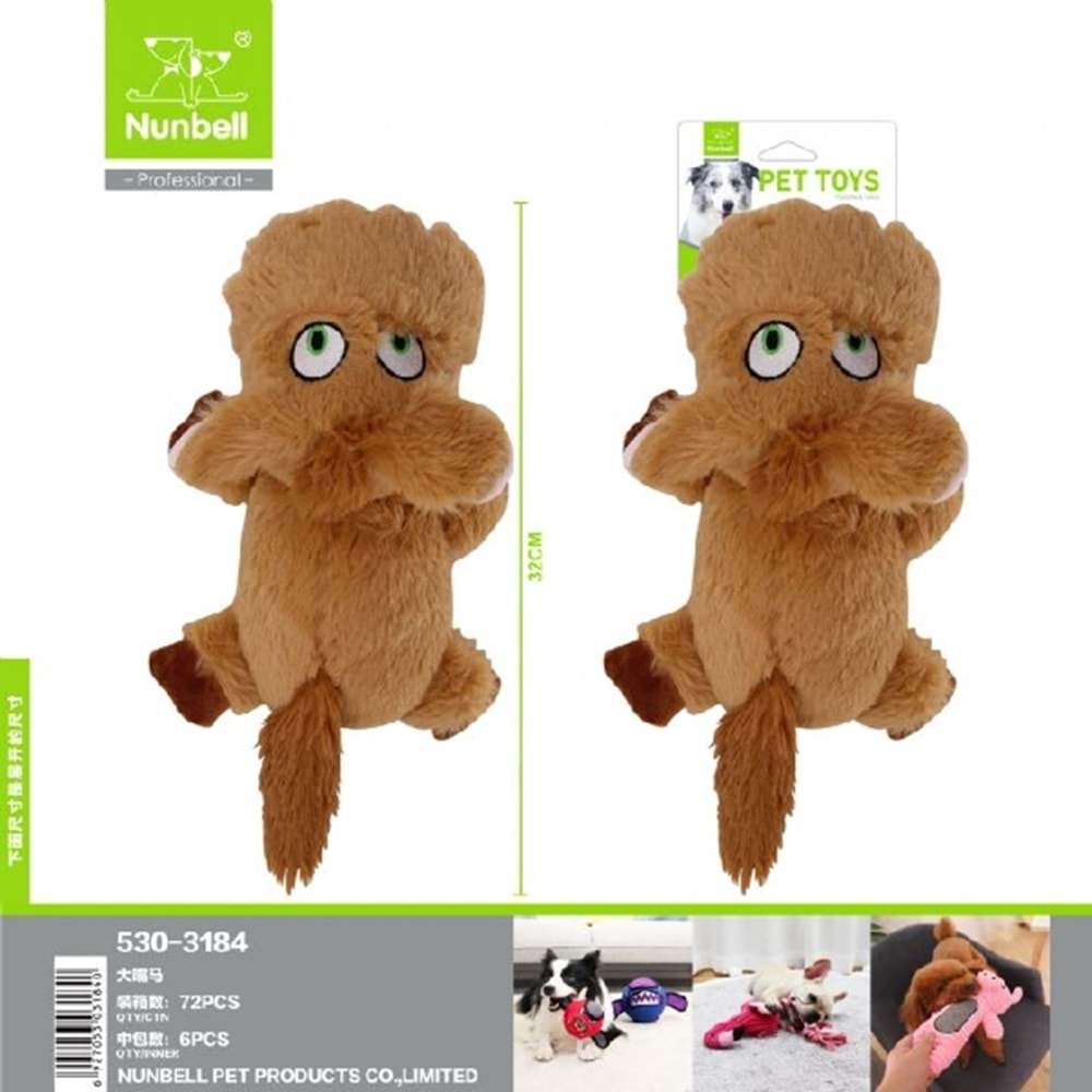 Nunbell Köpek Oyun.Peluş At