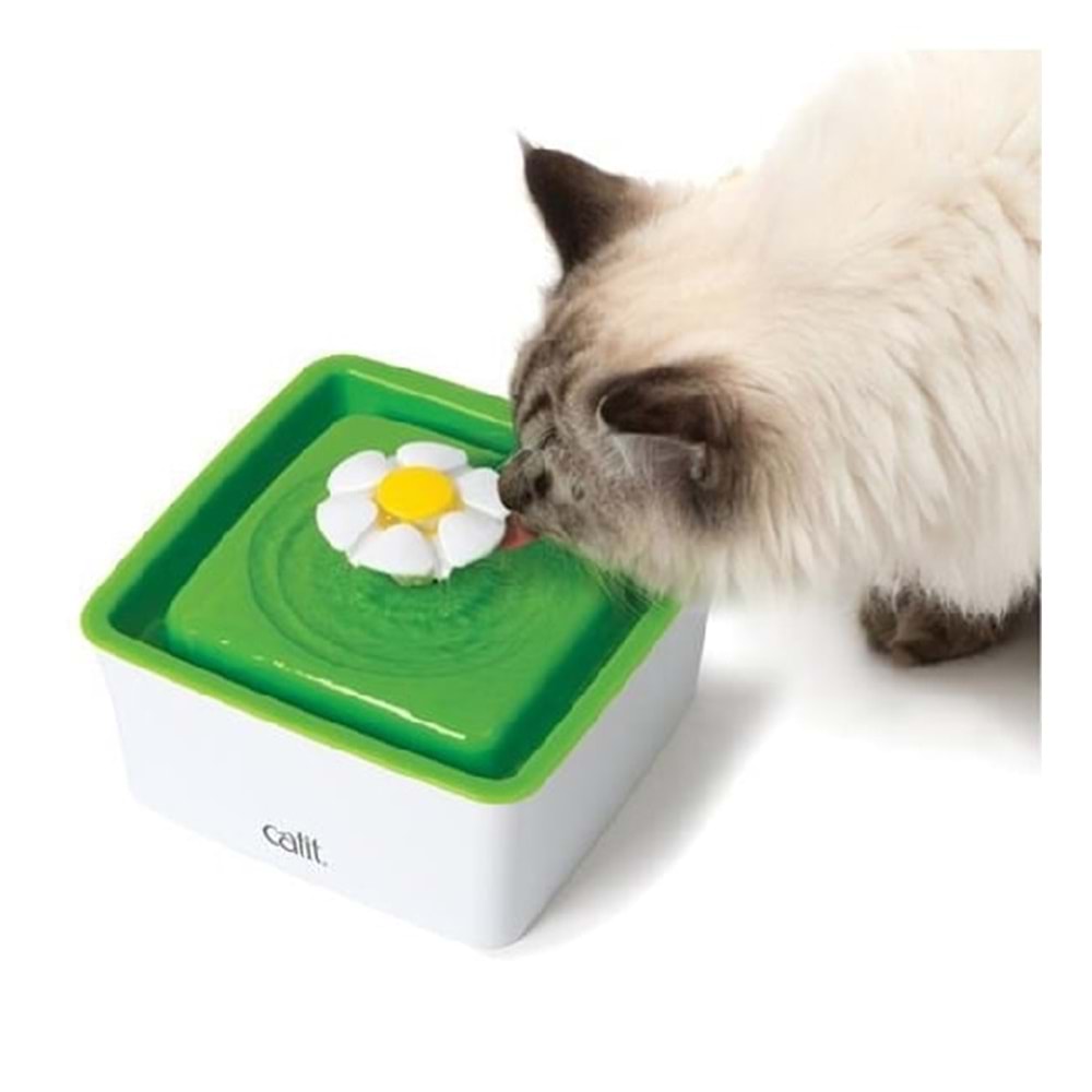 Calit Mini Flower Fountain Çiçekli Filtreli Su Kabı 1,5Lt