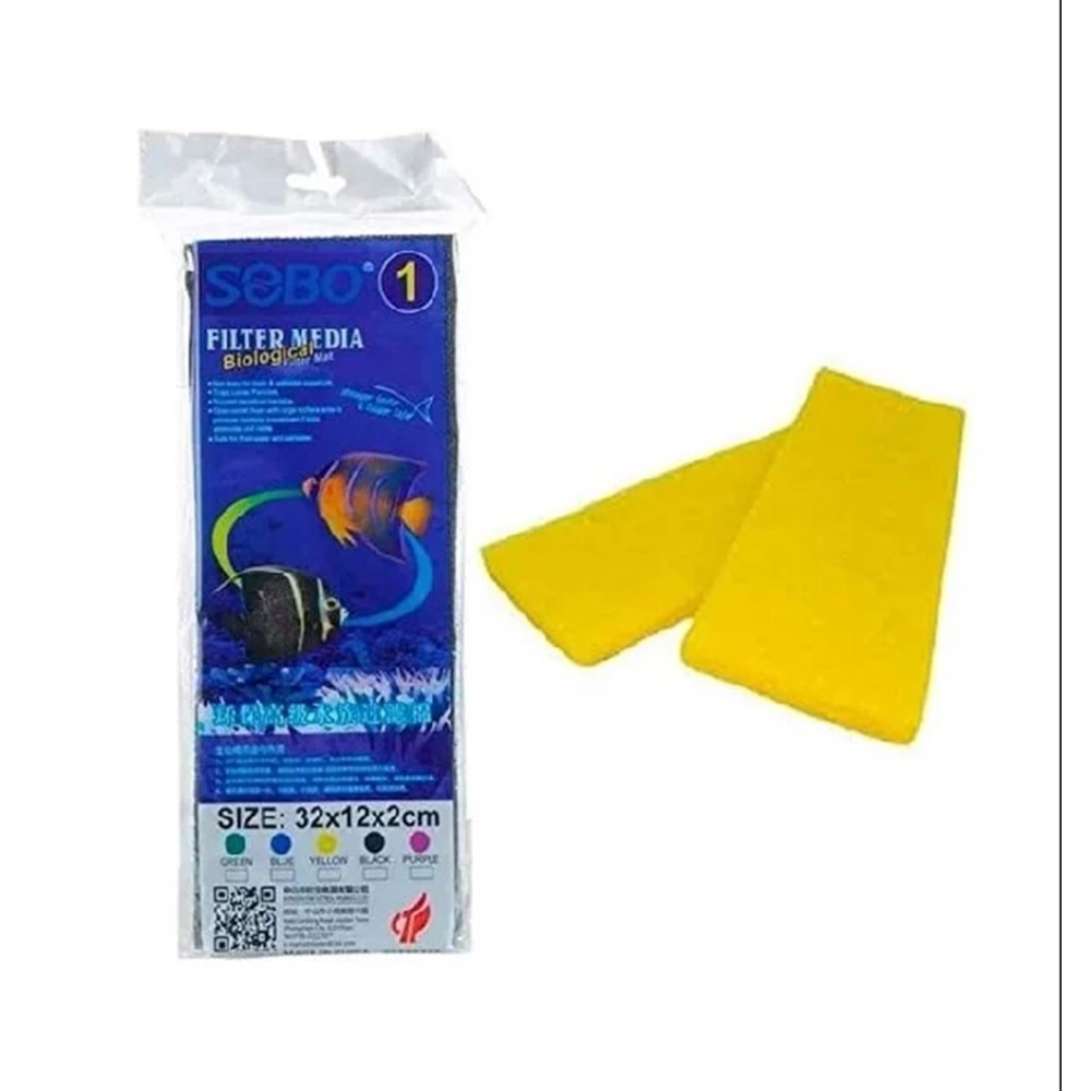 Sobo Filtre Süngeri 32X12X2 Sarı