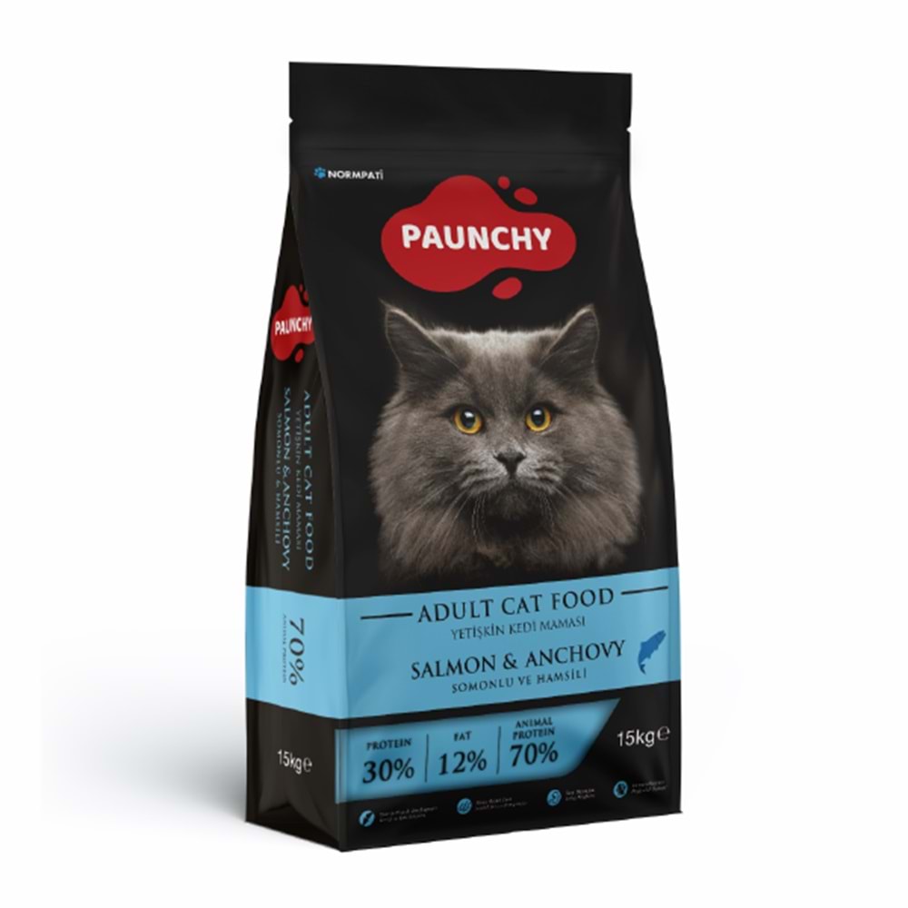 Pouncy Somonlu Hamsili Yetişkin Kedi Maması 15 Kg