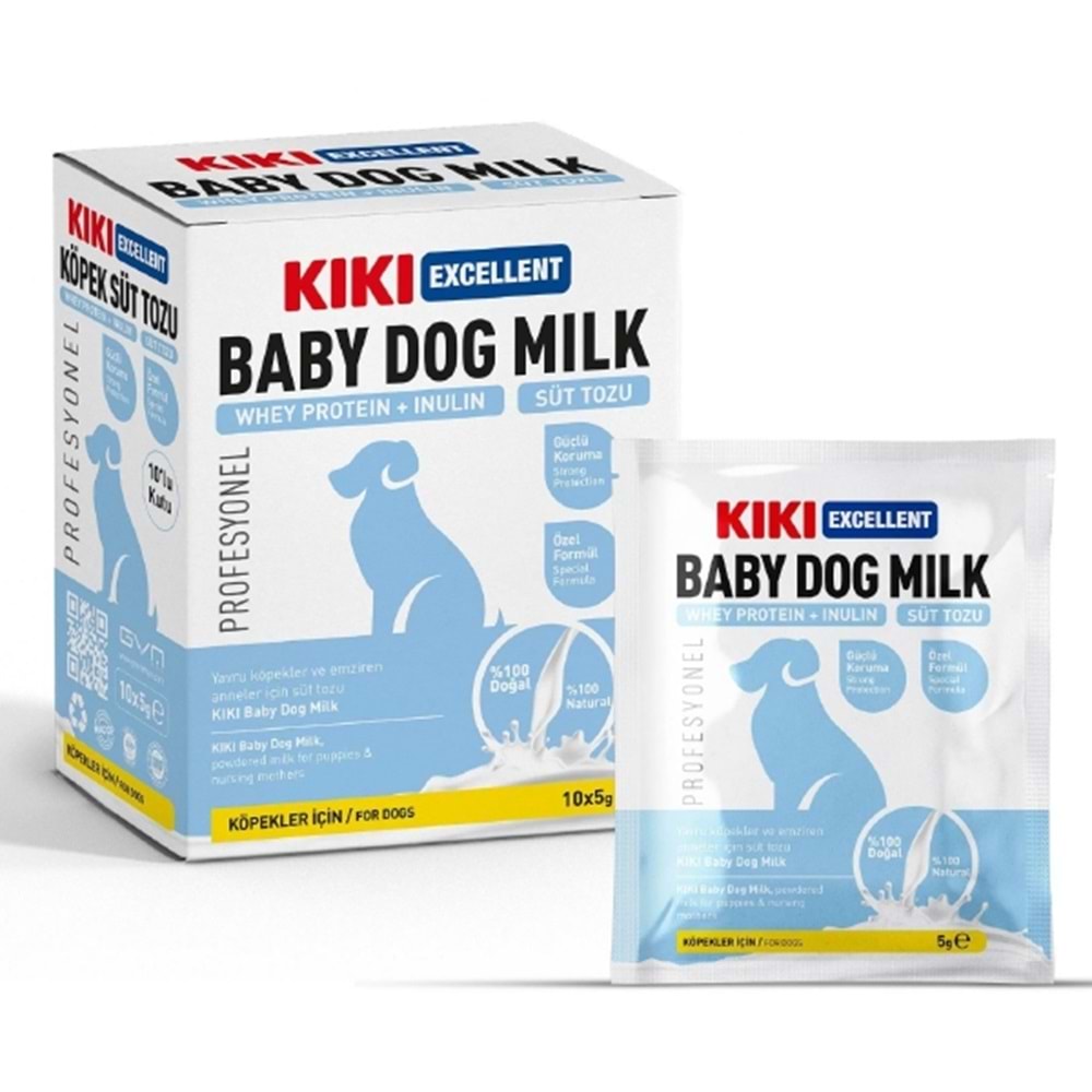 Kiki Excellent Baby Dog Milk Saşe 5 G * 10 Adet