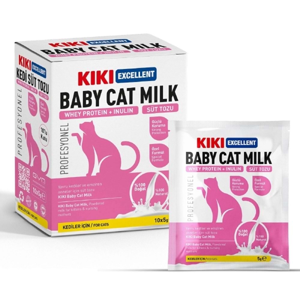 Kiki Excellent Baby Cat Milk Saşe 5 G * 10 Adet