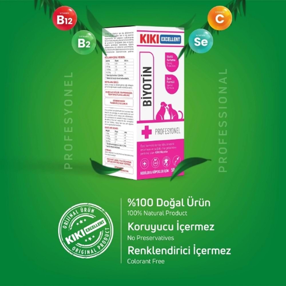 Kiki Excellent Biyotin Şurup 50 Ml