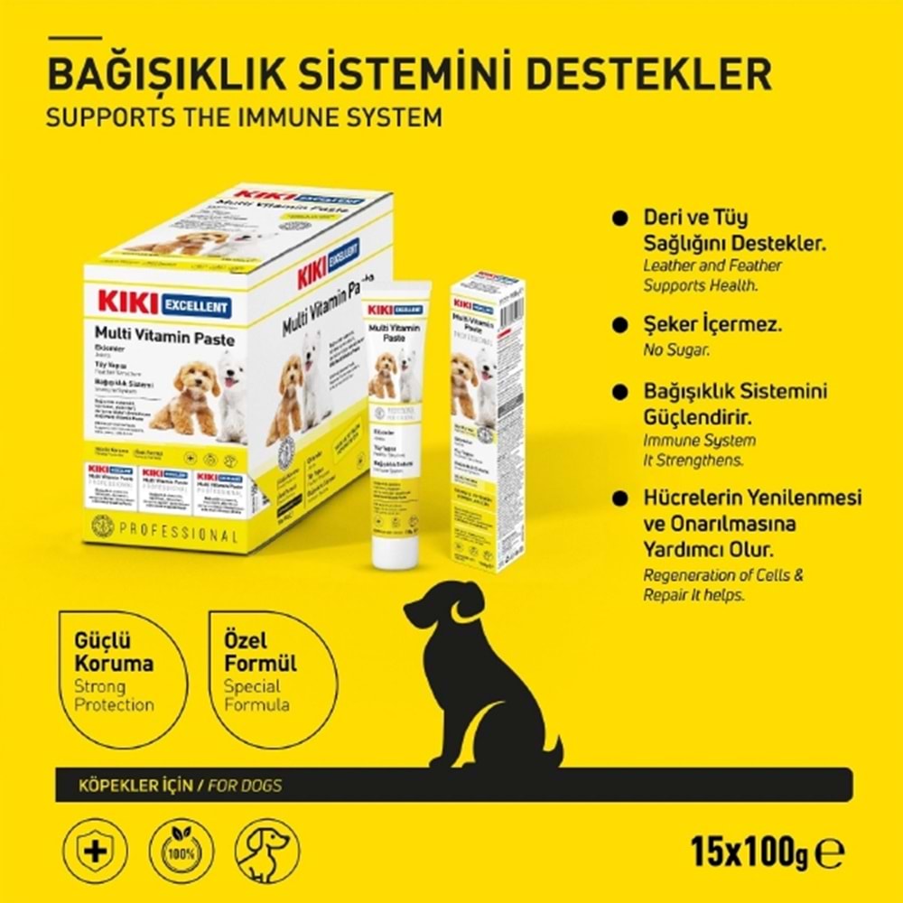 Kiki Excellent Köpek Multi Vitamin Paste 100 G
