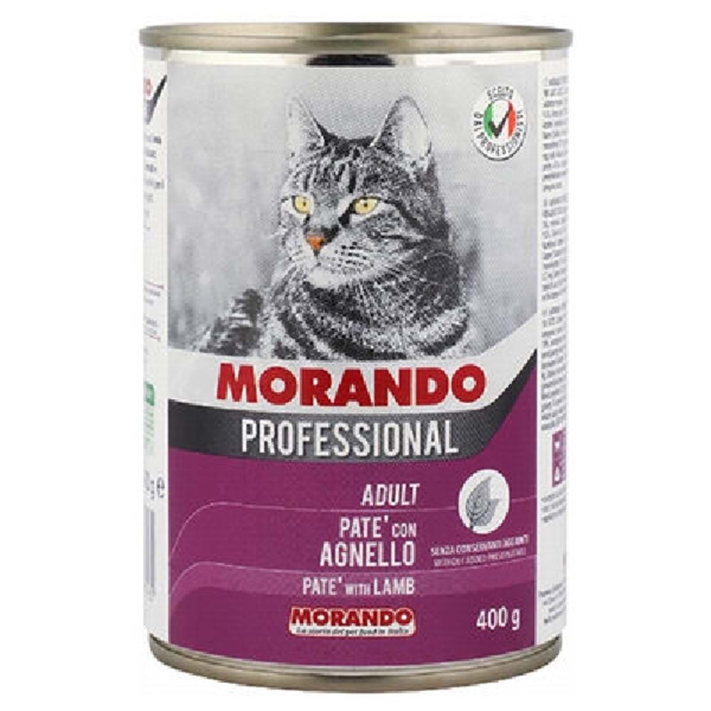 Morando Kuzu Etli Pate Kedi Konservesi 400 Gr