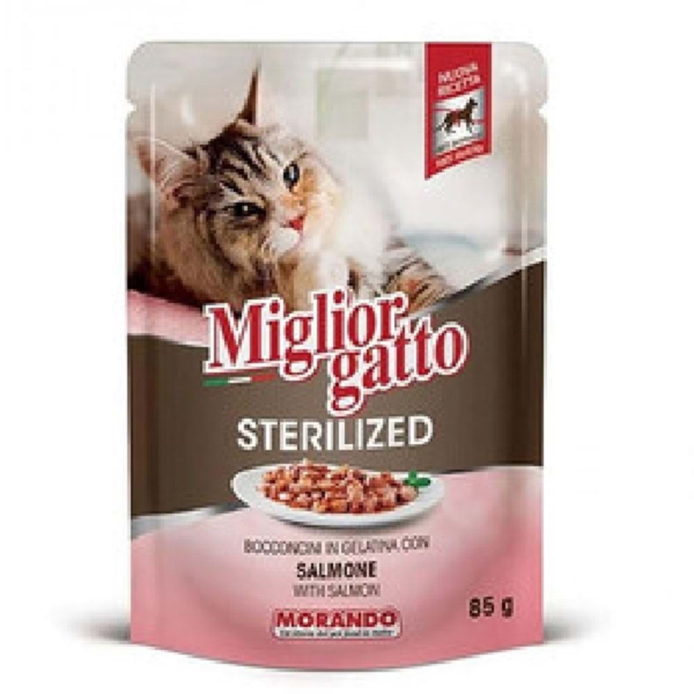 Miglior Gatto Somonlu Sterilized Yaş Kedi Maması 85 Gr