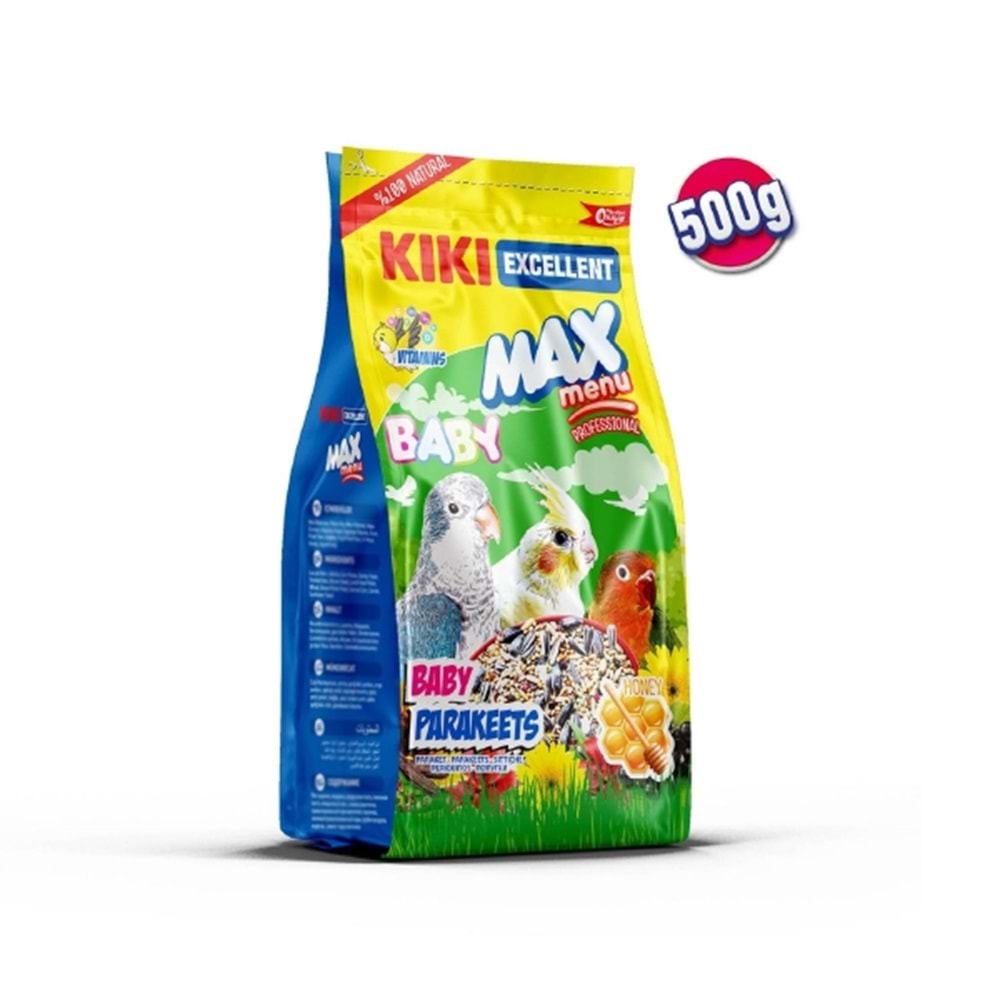 Kiki Excellent Yavru Paraket Kuş Yemi 500 G