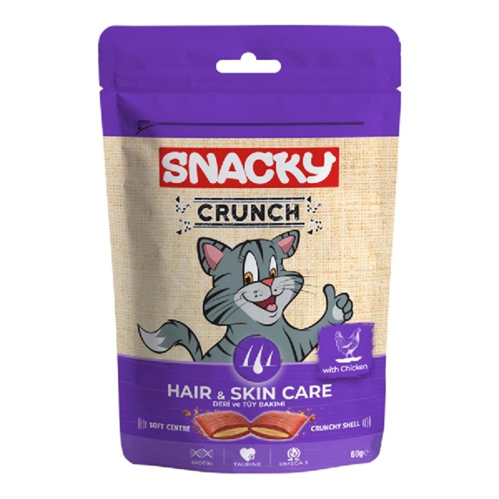 Snacky Crunch Ödül Kedi Haır Skın Care (Deri Ve Tüy Bakımı)