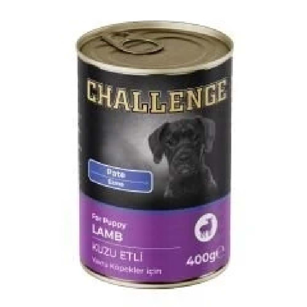 Challenge Konserve Yavru Köpek Kuzu Et Pate 400gr