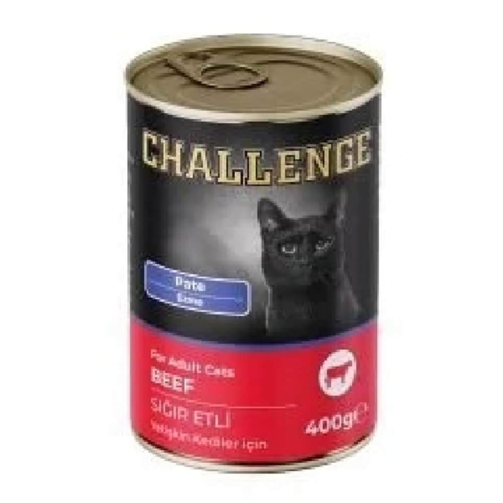 Challenge Konserve Kedi Sığır Etli Pate 400gr
