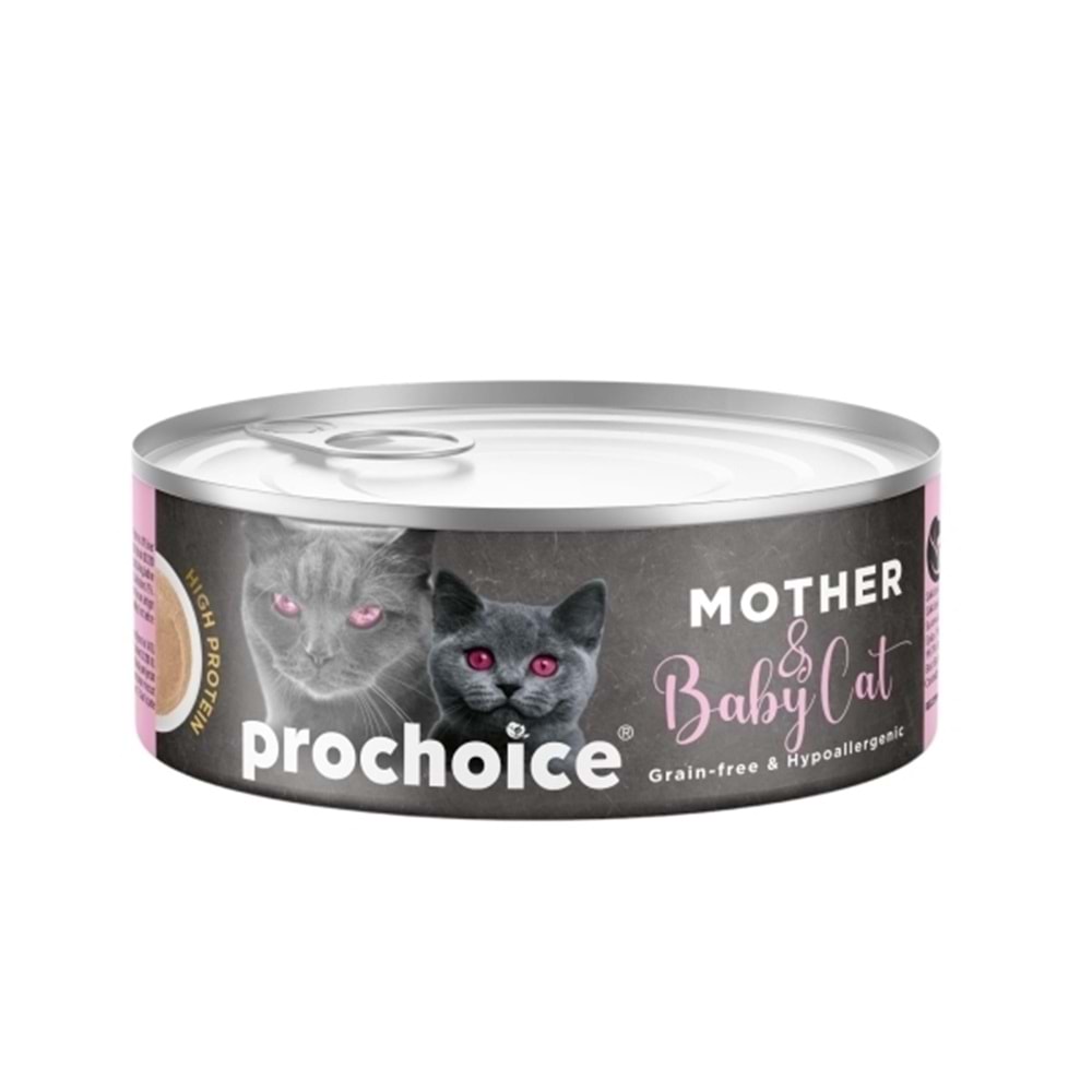 Prochoice Mother & Baby Mousse, Anne Kediler ve Yavruları için Tavuklu Mus 80 gr