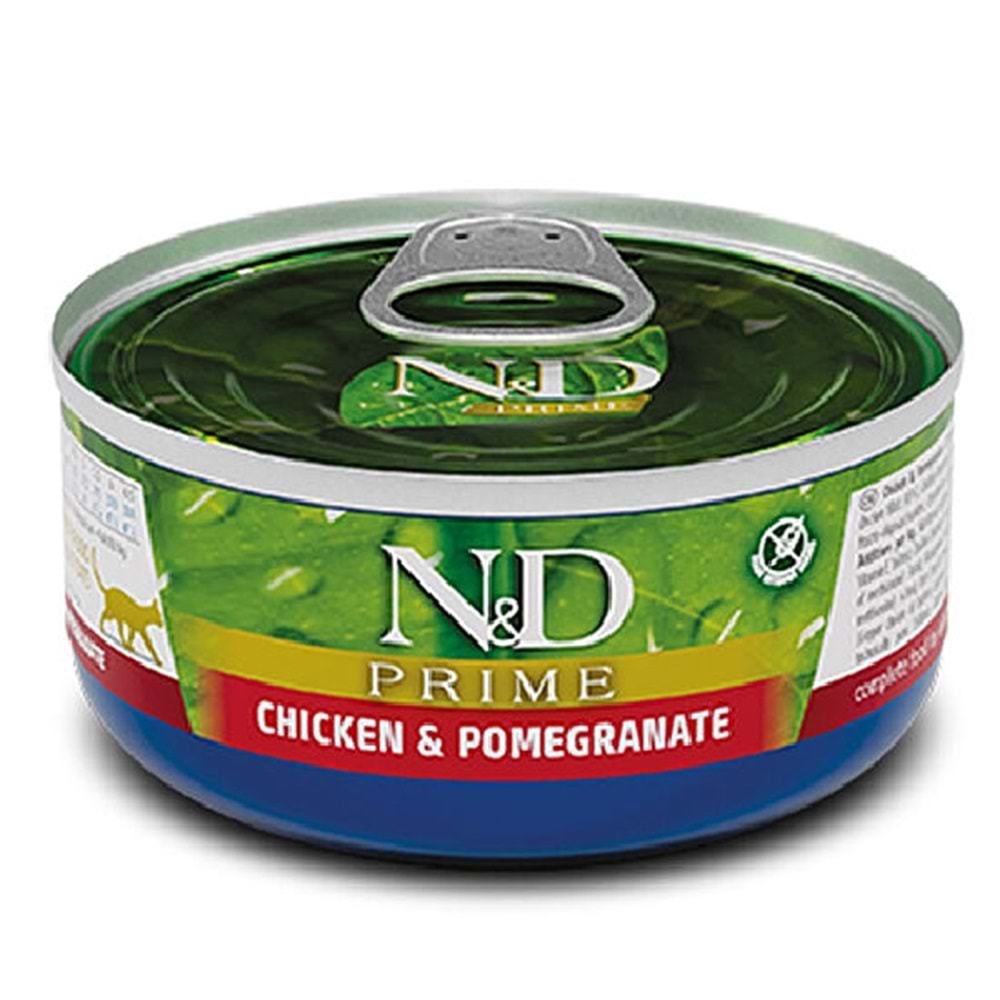 N&D PRIME KEDİKONSERVE TAVUK &NAR 70 GR