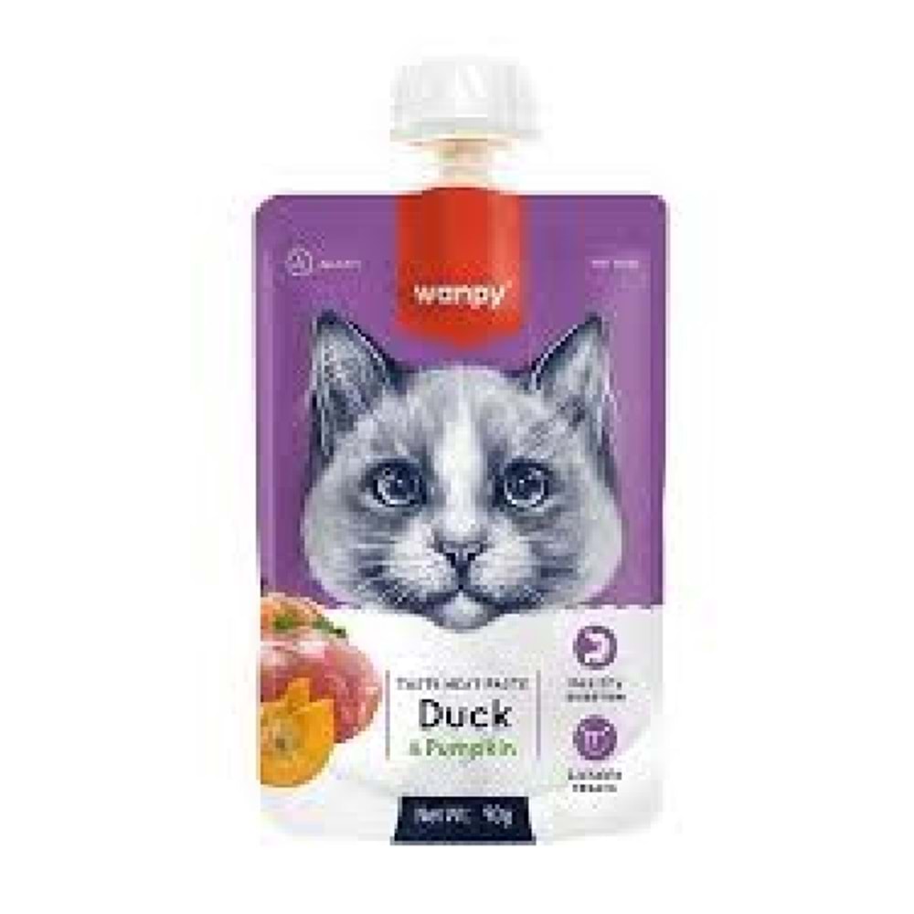 Wanpy Kedi Ödülü Ördekli Balkabaklı Ezme 90 Gr