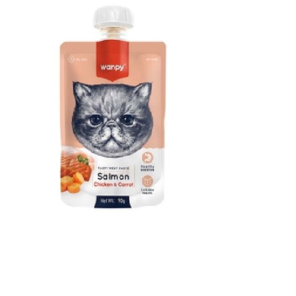 Wanpy Taze Somonlu Tavuklu Kedi Et Ezmesi 90 Gr
