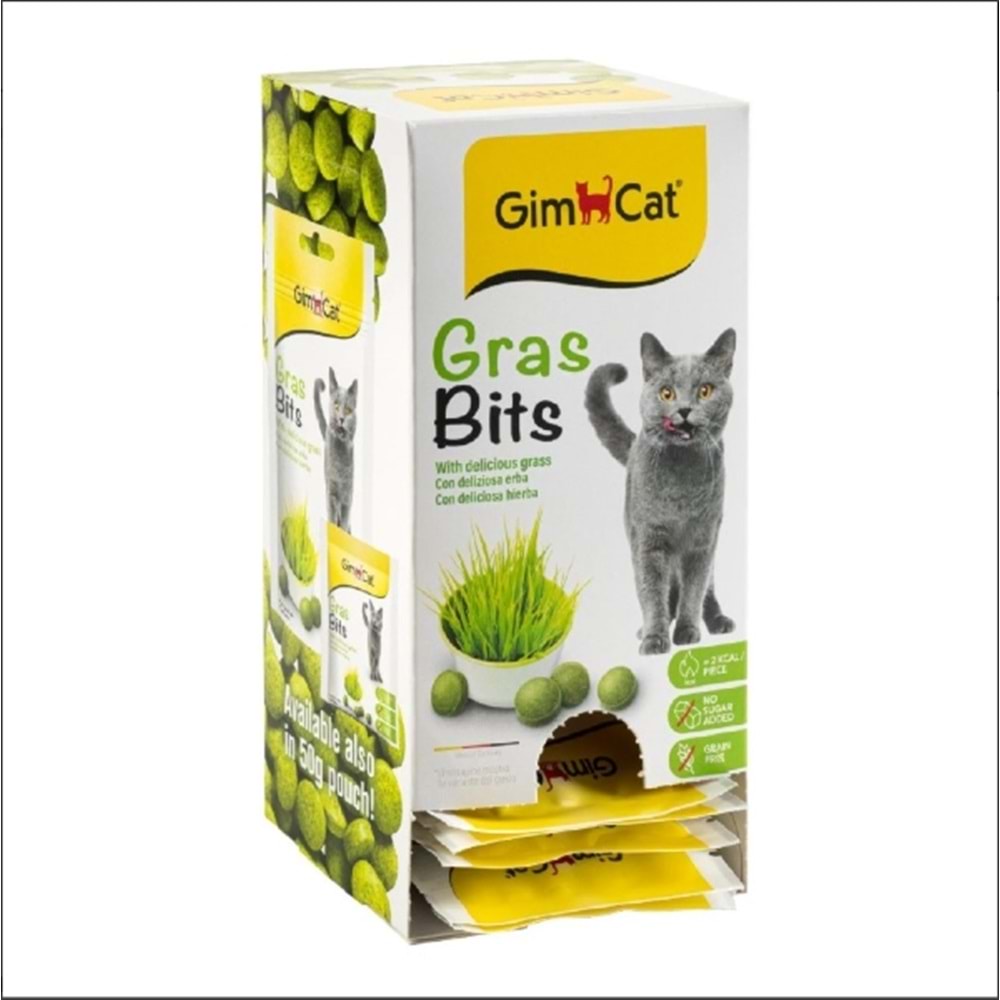 Gimcat Kedi Ödül Tablet Grasbits 15 Gr
