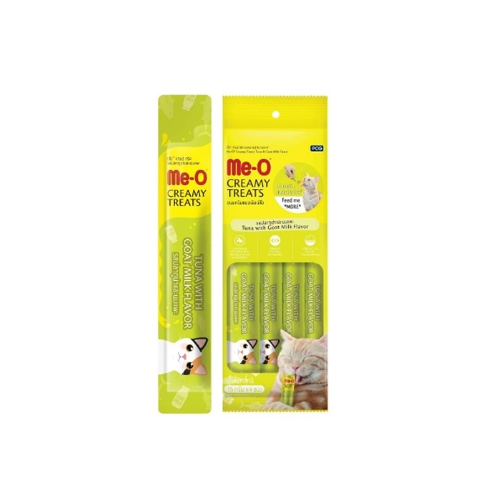Me-O Creamy Ton Balıklı- Keçi Sütlü Ödül 4X15 Gr