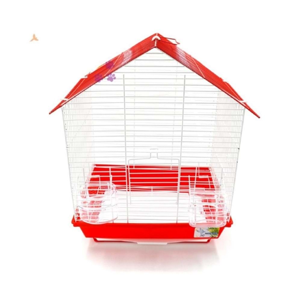 Pet360 Lumina Kuş Kafesi İthal Tek Kapı Çift Yemlik 30X23X39 W101
