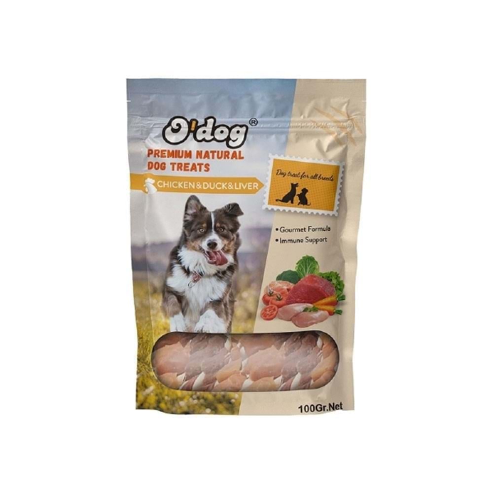 O Dog Tavuk, Ördek, Ciğerli Çubuk Köpek Ödülü 100 Gr