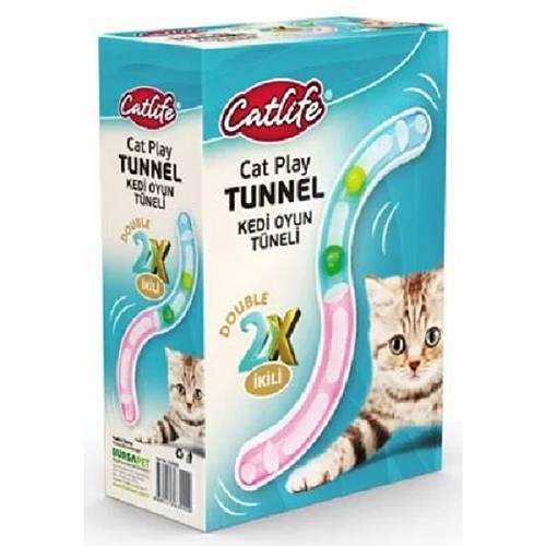 CATLİFE KEDİ OYUN TÜNELİ İKİLİ