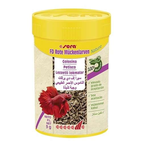 Sera Fd Bloodworms (Kan Kurdu) Nature 100 Ml