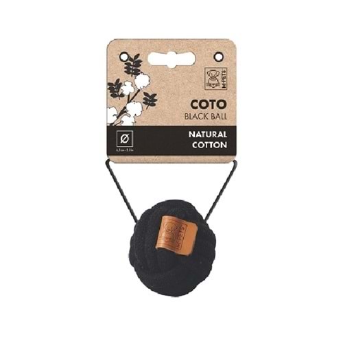 M-PETS COTO BLACK BALL 6,5CM ÖRGÜ TOP OYUNCAK