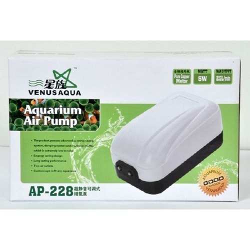 AP228 VENUSAQUA HAVA MOTORU ÇİFT ÇIKIŞ