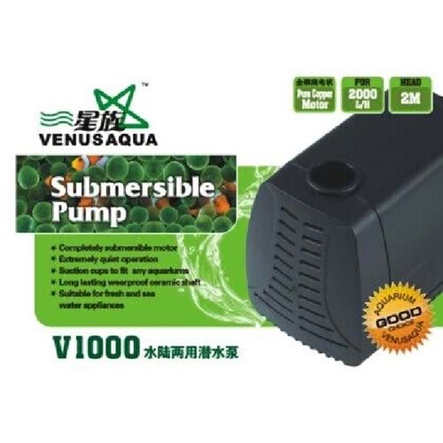 V1000 Venusaqua Kafa Motoru 40W 2000Lt