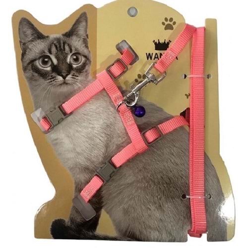 Maxi Life Kedi Gögüs Tasması Düz Renk