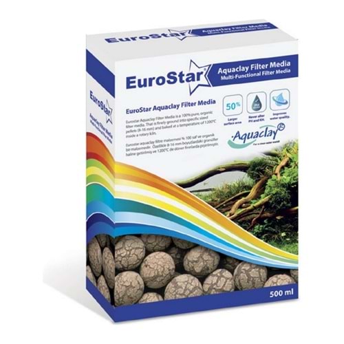 Eurostar Aquaclay Biyoljik Filtre Malzemesi 500 Ml