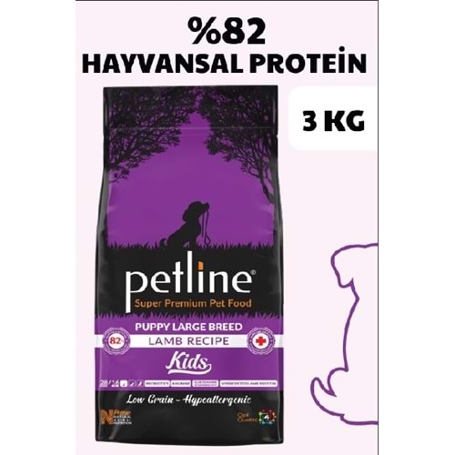 Petline S. P. Yavru Köpek Maması Kuzu Etli 3 Kg Kids