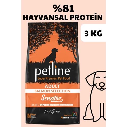 Petline S. P. Yetişkin Köpek Maması Somon Balıklı 3 Kg Sensitive