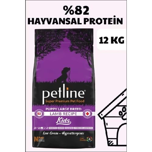 Petline S. P. Yavru Köpek Maması Kuzu Etli 12 Kg Kids