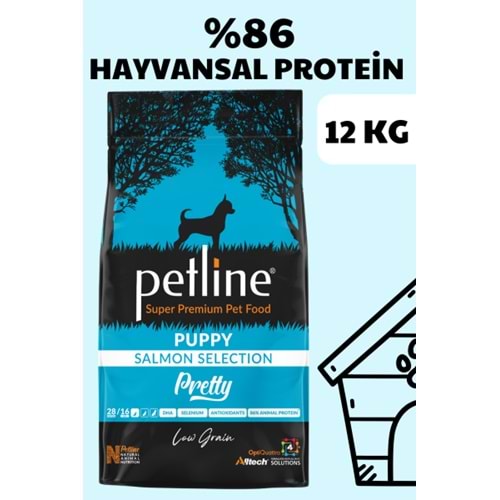 Petline S. P. Yavru Köpek Maması Somon Balıklı 12 Kg Pretty