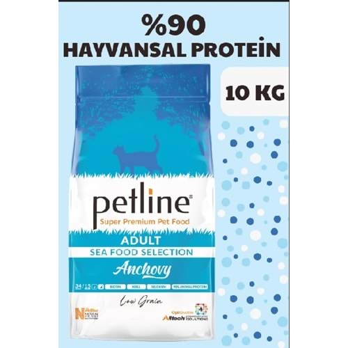 Petline S. P. Yetişkin Kedi Maması Hamsili 10 Kg Anchovy