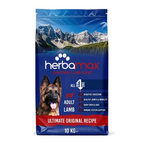 Herbamax P. Yetişkin Köpek Maması Kuzu Etli Ve Pirinçli 10 Kg