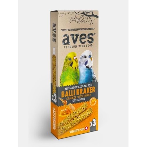 Aves Premium Muhabbet Krakeri Ballı 3Lü Paket
