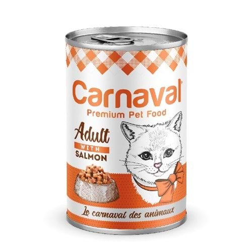 Carnaval Premium Yetişkin Kedi Konservesi Somon Balıklı 400 Gr
