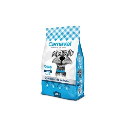 Carnaval Premium Yavru Köpek Maması Kuzu Etli 3 Kg