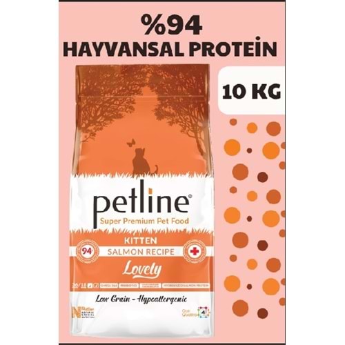 Petline S. P. Yavru Kedi Maması Kitten Somonlu 10Kg Lovely