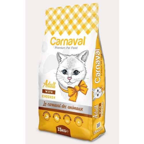 Carnaval Premium Yetişkin Kedi Maması Tavuklu 15 Kg